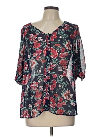 Skies Are Blue 3/4 Sleeve Blouse (view 1)
