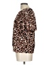 Ann Taylor Factory Animal Print Brown Short Sleeve Blouse Size L - photo 5