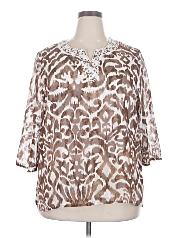 Alfred Dunner 3/4 Sleeve Blouse (view 1)