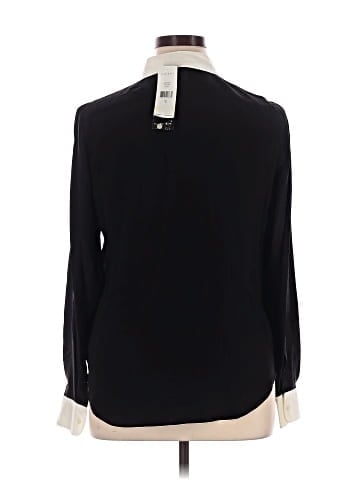 Lauren by Ralph Lauren Long Sleeve Silk Top (view 2)