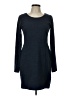 H&M Solid Blue Casual Dress Size L - photo 1
