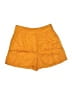 Express Solid Orange Cargo Shorts Size 4 - photo 1