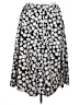 Shein 100% Polyester Floral Black Casual Skirt Size 2X - photo 1