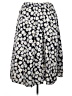 Shein 100% Polyester Floral Black Casual Skirt Size 2X - photo 2