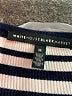 White House Black Market Stripes Blue Pullover Sweater Size M - photo 7