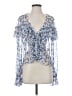 Majorelle 100% Polyester Blue 3/4 Sleeve Blouse Size XS - photo 1
