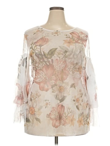 Cleo 3/4 Sleeve Blouse (view 1)