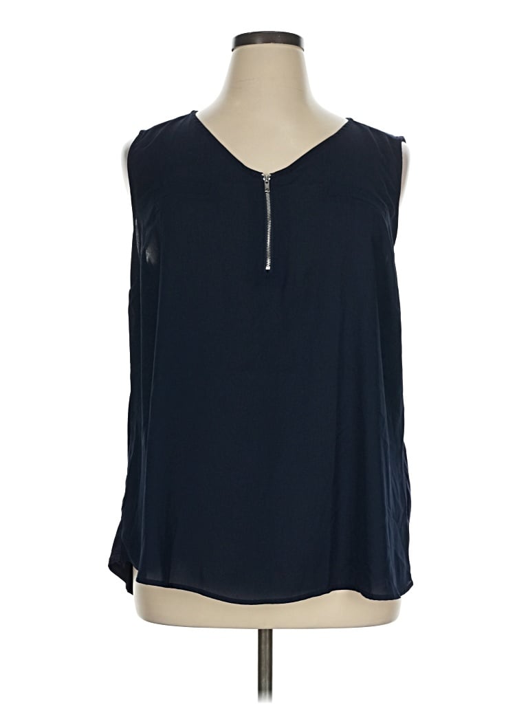 Pre-owned Papermoon Sleeveless T-shirt In Blue