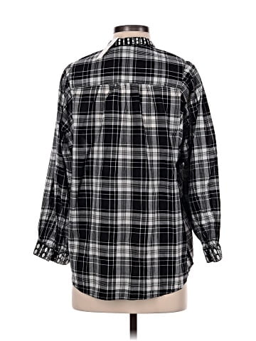 Pilcro 3/4 Sleeve Button-Down Shirt (view 2)