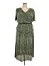 Connected Apparel 100% Polyester Paisley Green Cocktail Dress Size 18 - photo 1