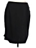 Calvin Klein Solid Black Casual Skirt Size 10 Petite - photo 1