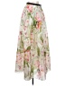 H&M 100% Polyester Tropical Ivory Casual Skirt Size 4 - photo 1