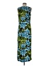 Style&Co 100% Polyester Tropical Blue Casual Dress Size M - photo 2