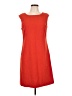 Ellen Tracy Solid Orange Casual Dress Size 12 (petite) - photo 1