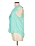 American Eagle Outfitters 100% Polyester Teal Sleeveless Blouse Size L - photo 5