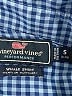 Vineyard Vines Performance Checkered-gingham Blue Long Sleeve Button-Down Shirt Size 8 - 10 - photo 3