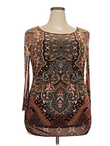 INC International Concepts Long Sleeve Blouse (view 1)