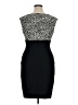 London Times Animal Print Black Cocktail Dress Size 14 - photo 2