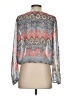 Living Doll 100% Polyester Gray Long Sleeve Blouse Size S - photo 2
