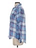 Grayson 100% Linen Plaid Blue Long Sleeve Button-Down Shirt Size XS (1) - photo 5