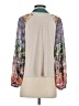 Tiny 100% Rayon Gray Ivory 3/4 Sleeve Blouse Size S - photo 2