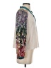 Tiny 100% Rayon Gray Ivory 3/4 Sleeve Blouse Size S - photo 4