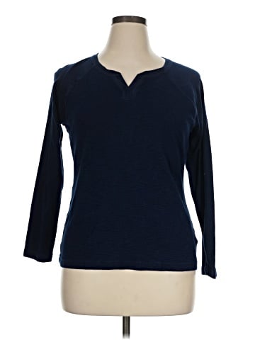 Chaps 3/4 Sleeve Top (view 1)