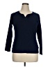 Chaps 100% Cotton Blue 3/4 Sleeve Top Size XL - photo 1