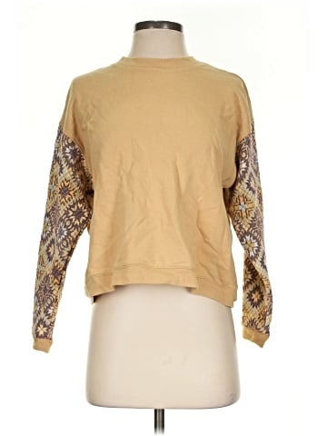 Madewell Quilted-Sleeve (Re)sourced Cotton Swing Sweatshirt (view 1)
