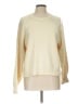 Free People 100% Baumwolle Solid Ivory Pullover Sweater Size L - photo 1