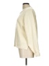 Free People 100% Baumwolle Solid Ivory Pullover Sweater Size L - photo 5