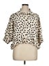 Bibi 100% Polyester Polka Dots Ivory 3/4 Sleeve Blouse Size 1X - photo 1