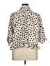 Bibi 100% Polyester Polka Dots Ivory 3/4 Sleeve Blouse Size 1X - photo 2