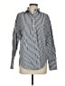 FRAME 100% Cotton Stripes Silver Long Sleeve Blouse Size XS - photo 1