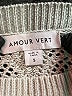 Amour Vert Chevron-herringbone Green Turtleneck Sweater Size S - photo 7