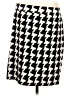 Attention Houndstooth Black Casual Skirt Size L - photo 2