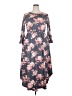Roolee Floral Gray Casual Dress Size XXL - photo 1