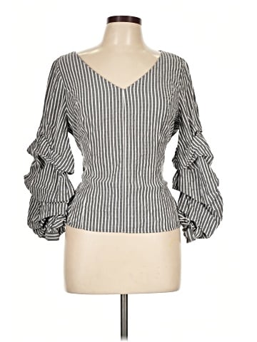 White House Black Market Long Sleeve Blouse (view 1)