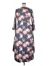 Roolee Floral Gray Casual Dress Size XXL - photo 2