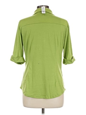 New York & Company 3/4 Sleeve Button-Down Shirt (view 2)