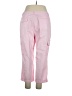 Chaps 100% Cotton Hearts Pink Cargo Pants Size 16 - photo 2