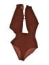 Ulla Johnson Solid Brown One Piece Swimsuit Size S - photo 1