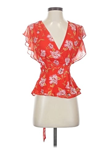 Lovers + Friends Short Sleeve Blouse (view 1)