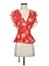 Lovers + Friends 100% Polyester Orange Short Sleeve Blouse Size S - photo 1