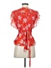 Lovers + Friends 100% Polyester Orange Short Sleeve Blouse Size S - photo 2