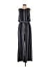 Jessica Howard Stripes Black Jumpsuit Size 12 - photo 1
