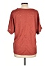 BKE Burgundy Short Sleeve Blouse Size L - photo 2