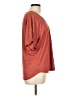 BKE Burgundy Short Sleeve Blouse Size L - photo 4