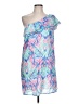 Oliphant Graphic Blue Cocktail Dress Size M - photo 1
