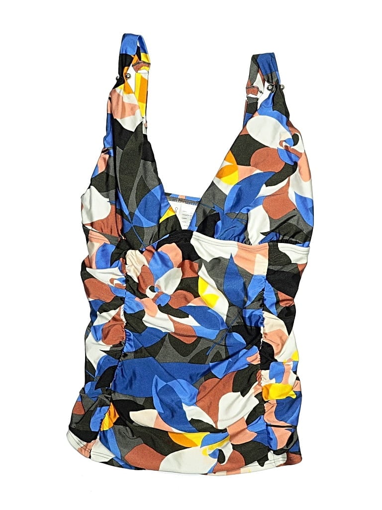 Pre-owned Calvin Klein Swimsuit Top Blue Swimwear
